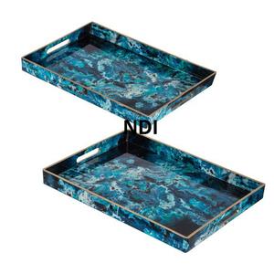 ถาดไม้สำหรับเสิร์ฟชากาแฟและน้ำดื่มถาดเสิร์ฟอาหารเช้าและกาแฟ - Product Image 1