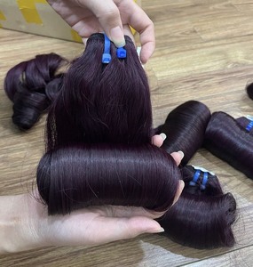 Extensiones de Cabello Virgen Rojo al por Mayor de Fábrica Vietnamita, 100% Cabello Natural Súper Doble Trama - Product Image 3