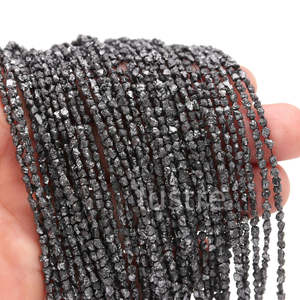 Perlas de Diamante Negro en Bruto de 2-3 mm, Perlas de Diamante Natural Sin Cortar - Product Image 4