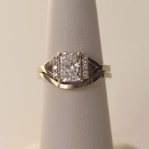 Bague en argent avec diamant de laboratoire taille radiant exclusif, élégante, pour fiançailles, mariage, bijoux classiques, fournisseur en gros - Product Image 4