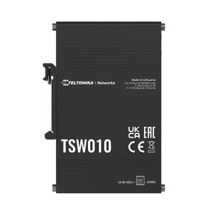 Teltonika <b>Switch</b> TSW010, 5x RJ45 100Mb/s, Passive <b>PoE</b>, IP30, DIN - Product Image 3