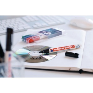 Marcadores EDDING 8400 para CD/DVD/BD, Negros, Punta Redonda de 0.5-1mm, Paquete de 10 - Product Image 3