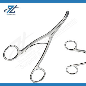 Pince à grignoter les os Wilson en acier inoxydable manuel fin courbé finition satinée 152mm de long coupe vers le bas 3mm mâchoires fabricant - Product Image 2