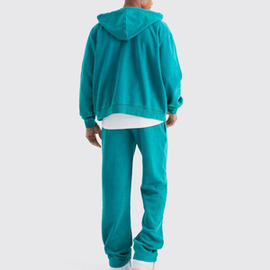 Nuevos chándales de moda con cremallera completa, conjunto de invierno estampado transpirable con logotipo personalizable - Product Image 2