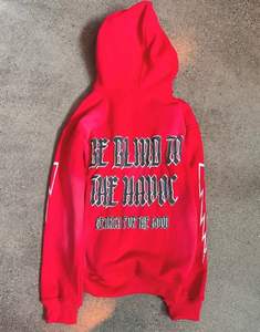 Fabrication professionnelle short à capuche en molleton de coton de haute qualité hommes femmes confortable imprimé Puf lavé survêtements hiver - Product Image 5