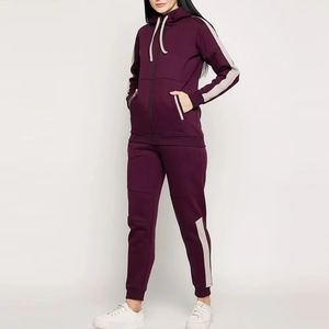 Conjunto Deportivo Casual de Dos Piezas para Mujer, Nuevo Modelo 2026, Sudadera con Hombros Caídos, Mangas Largas Cálidas y Diseño Estampado con Banda Elástica - Product Image 2