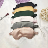 Masque de sommeil en satin de soie respirant avec bande élastique, personnalisable avec logo, confortable pour les voyages