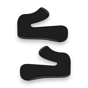 Almohadillas para las Mejillas AIROH WRAAP para Casco Cross, Talla L, Accesorios - Product Image 1