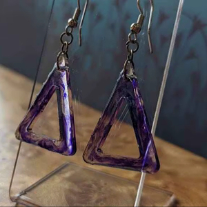 Pendientes de Resina Bordados a Mano, Joyería de Moda de Acero Inoxidable para Mujeres y Niñas, Estilo Clásico para Bodas, Alta Calidad - Product Image 1