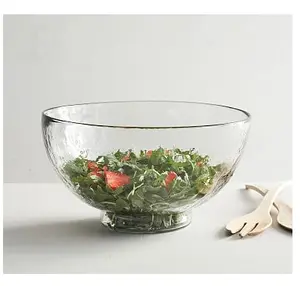 Luxury Italian Design Glass Bowl Washable Glass Salad Serving Bowl <b>Table</b> Top Decorative for Home <b>Kitchen</b> Hotel Restaurants Party - Product Image 1