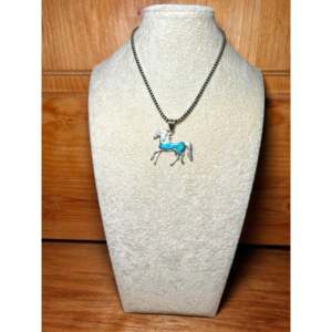 Navajo <b>Crafted</b> Kingman Turquoise & Sterling Silver Pendant Fine Jewelry Charms - Product Image 6