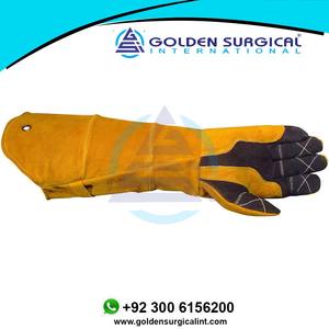 Guante de soldadura de piel de ciervo Americana, de cuero de Boarhide protector térmico, talla única - Product Image 6