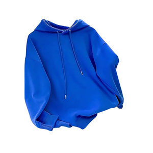 เสื้อสเวตเตอร์สวมหัวมีฮู้ดต่อต้านการหดตัวพิมพ์ดิจิตอลลายดีไซน์เนอร์ผ้าฝ้ายทรงหลวมขนาดใหญ่สำหรับผู้หญิง - Product Image 5