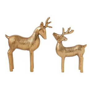 Gran estatua de Reno de metal ideal para decoraciones navideñas y celebraciones de invierno - Product Image 6