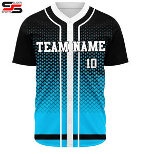 Vente en gros Nom cousu sur mesure Numéros Chemises de baseball personnalisées Uniformes de maillot de baseball personnalisés - Product Image 1