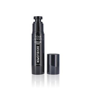 Développeur de teinture crème - Pompe sans air 50 ml - Noir ou Blanc - OEM - Logo personnalisé - Marque privée - Rehaussement de cils / Permanente / Lifting - Product Image 1
