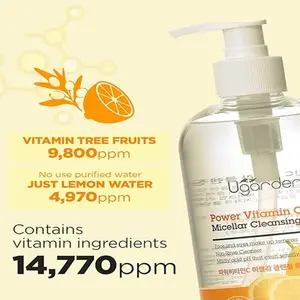 [UGARDEN] güç C vitamini mikiler temizleme suyu 500ml K güzellik kore tedarikçisi makyaj çıkarıcı yüz bakımı