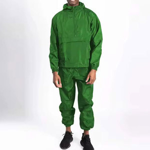 Ensemble survêtement coupe-vent personnalisé unisexe avec veste zippée intégrale respirante doublée 100 % coton de haute qualité pour homme – Idéal hiver - Product Image 5