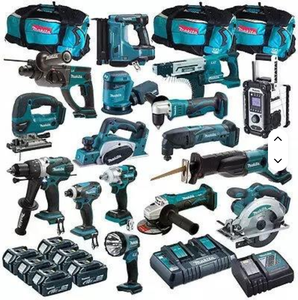 Kit de Herramientas Eléctricas Makita Original de 30 Piezas, Listo para Enviar, con Batería de Litio de 4-18V-5AH - Product Image 1