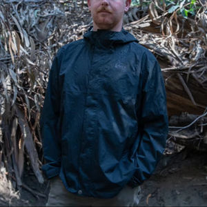 Veste de pluie légère à fermeture éclair au design unique et confortable Coupe-vent imperméable à blocs de couleurs pour femmes - Product Image 5