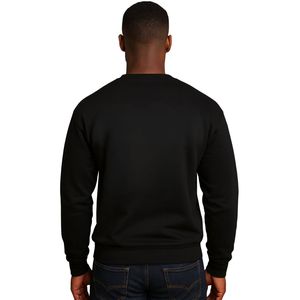 Sweat-shirt à col rond noir College Days Swiftly Pass, broderie en chenille premium, inspiré de l'alpha, vêtements universitaires vintage - Product Image 3