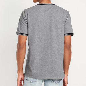 เสื้อยืดผ้าคอตตอนผสมสแปนเด็กซ์ ผลิตเสื้อยืดผู้ชาย ระบายอากาศได้ดี ทรงเข้ารูป เรียบง่าย - Product Image 4