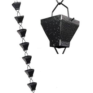 Fuente de jardinería de metal Taza de riego al aire libre para cadena de lluvia de estanque en tamaño requerido personalizado - Product Image 3