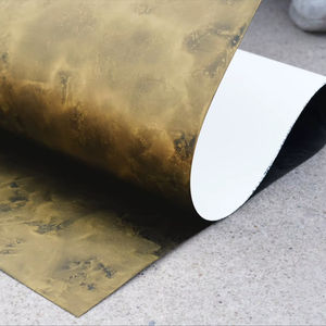 Panneau mural décoratif moderne en composite de pierre flexible doré, imperméable et ignifuge pour les projets d'aménagement intérieur des halls d'hôtels et des commerces - Product Image 1