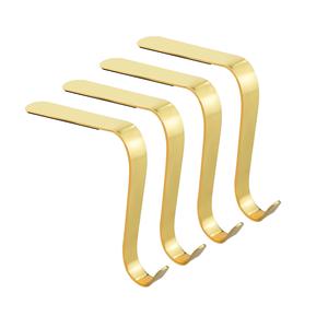 R a Handicraft Brass Non-Slip Christmas <b>Stocking</b> Hangers & Tree <b>Holders</b> for Fireplace Mantle Hooks Model 729-Festive Decor - Product Image 1