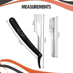 Meilleure vente de rasoir de barbier durable en acier inoxydable pour adultes de marque privée - Product Image 2