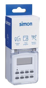Programmatore Digitale Settimanale per Esterni IP44 (Simon AF711201) - Product Image 3