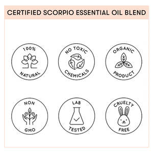 Mezcla de Aceites Esenciales del Signo Zodiacal Escorpio, Terapéutica para Aclarar, Reafirmar y Nutrir la Piel, con Aceite de Geranio y Aceite de Oliva, OEM - Product Image 6