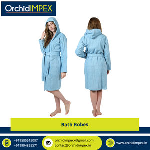 Peignoir de bain 100% coton du fabricant unisexe de luxe avec logo et taille personnalisés pour l'été et le printemps - Product Image 3