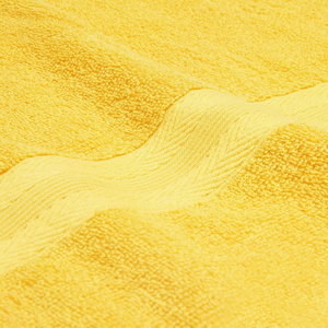 Serviette de bain turque en coton 100% éponge, logo brodé personnalisé, compressée, durable, jaune, impression personnalisée, jetable, usage domestique, hôtel - Product Image 5