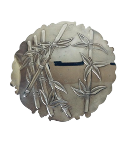 Dessous de plat de dessous de verre écologiques modernes et élégants fabriqués à la main forme unique en métal aluminium fini argenté cuisine personnalisée - Product Image 5