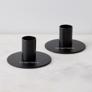 Brass Metal <b>Taper</b> <b>Candle</b> <b>Holder</b> Gold Finished for Home & Wedding Tabletop Lighting Decoration Round <b>Candle</b> <b>Taper</b> - Product Image 3