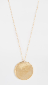 Minimalist Stylish Jewelry Customize Dainty Long Stainless Steel 18K Gold Hammered Texture Disc <b>Moon</b> Pendant Choker Necklace - Product Image 5