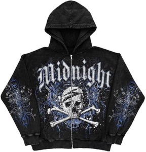 Hommes Imprimer Hoodies Femmes Hip Hop Zipper Veste À Manches Longues Manteaux Automne Hiver Casual Loose Sweat À Capuche - Product Image 6