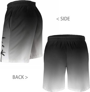 Vente en gros de shorts de sport d'été décontractés en toile de coton imprimés High Street Men Mid-Waist Gym Shorts Heat-Transfer Printed XS Size - Product Image 3