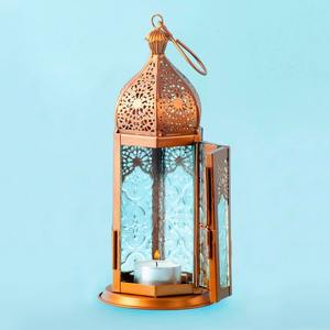 Multi Purpose Ramadan Kareem Decorative <b>Metal</b> <b>Lantern</b> With Antique Look Perfect For Daily Ramadan Kareem And Eid Decorations - Product Image 6