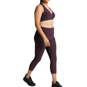 Ensemble de yoga grande taille avec tissu extensible taille haute, tenue de sport active de soutien pour l'entraînement en salle de sport pour femmes - Product Image 3