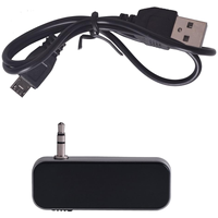 Kit d'adaptateur audio pour transmetteur FM, transmetteur radio sans fil intégré 3.5mm Port auxiliaire pour voiture, téléphones intelligents, lecteurs audio