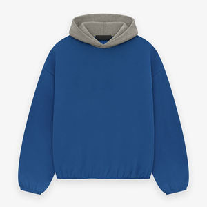 Sweat à capuche surdimensionné à double épaisseur avec poches latérales personnalisées et bordures élastiques aux poignets et à l'ourlet de la taille - Product Image 2