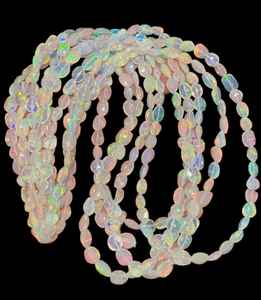Perles de forme ovale à facettes en opale éthiopienne 3x5mm brin de pierres précieuses en vrac en opale de feu naturelle pour la fabrication de bijoux approvisionnement en perles en gros - Product Image 3