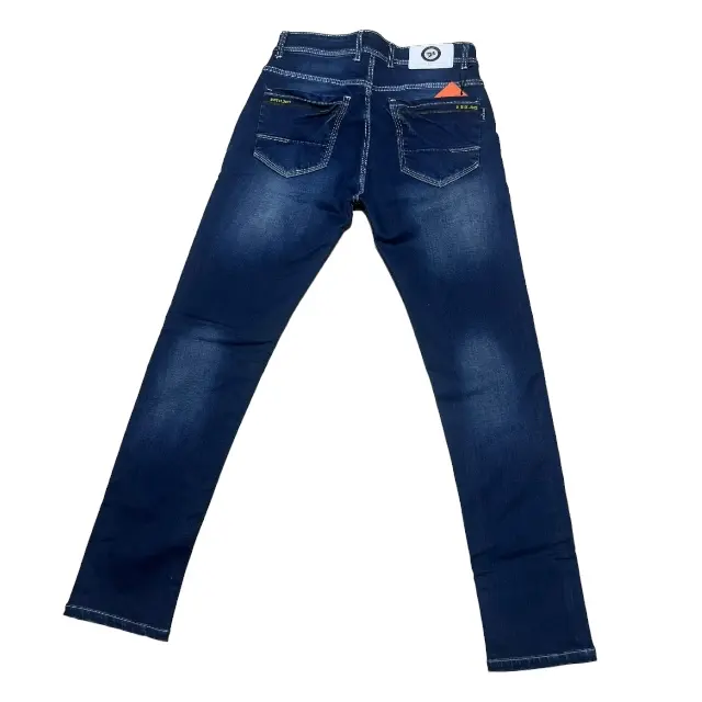 Oem/Odm Aanpassen Hoge Kwaliteit Jeans Voor Heren Distributeurs Mannelijke Klassieke Elasticiteit Business Full Length Denim Jeans Stretch