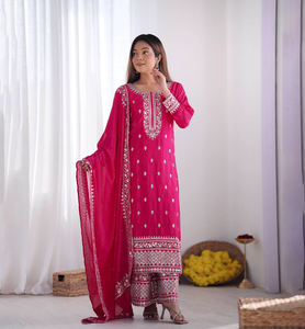 Elegant Indian Pakistani Style Salwar Kameez Ready-Made Ladies Wedding Dress Stitched Salwar <b>Suit</b> for Party Wear - Product Image 1