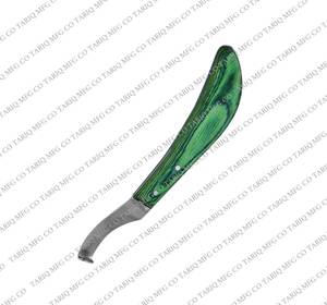 Cuchillo para pezuña de caballo, herramienta de herrador, cuchillo profesional para recortar pezuñas, cuchillo de acero inoxidable de TARIQ MFG CO CE ISO EU - Product Image 1
