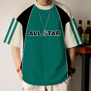 T-shirt d'été unisexe 100% coton lourd 260g avec impression personnalisée à manches courtes respirant tricoté grande taille. - Product Image 1