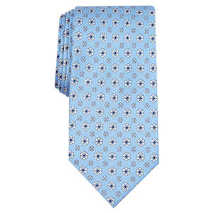 Cravatta Classica da Uomo in Seta Blu, 100% Lana Jacquard con Stampa a Pois e Design Paisley, Stile Casual, Taglia Regolare, Ideale per Regali - Product Image 1