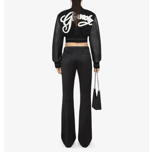 แจ็คเก็ตวาร์ซิตี้ผู้หญิงผ้าฝ้ายพิมพ์ลายระบายอากาศได้ดี คุณภาพเยี่ยม ปรับแต่งได้  แบบครอปสั้น  ผ้าขนสัตว์แท้ สำหรับฤดูหนาว - Product Image 3